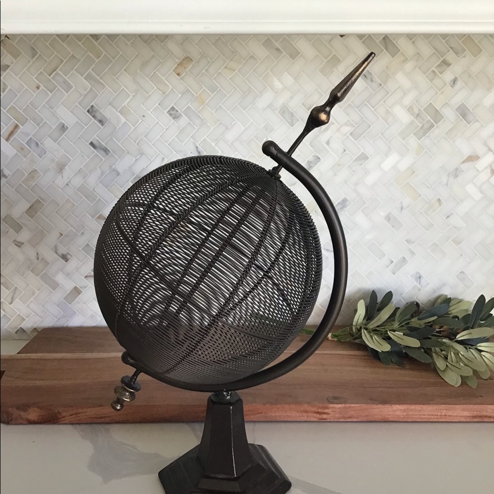 Dark Brown World Globe